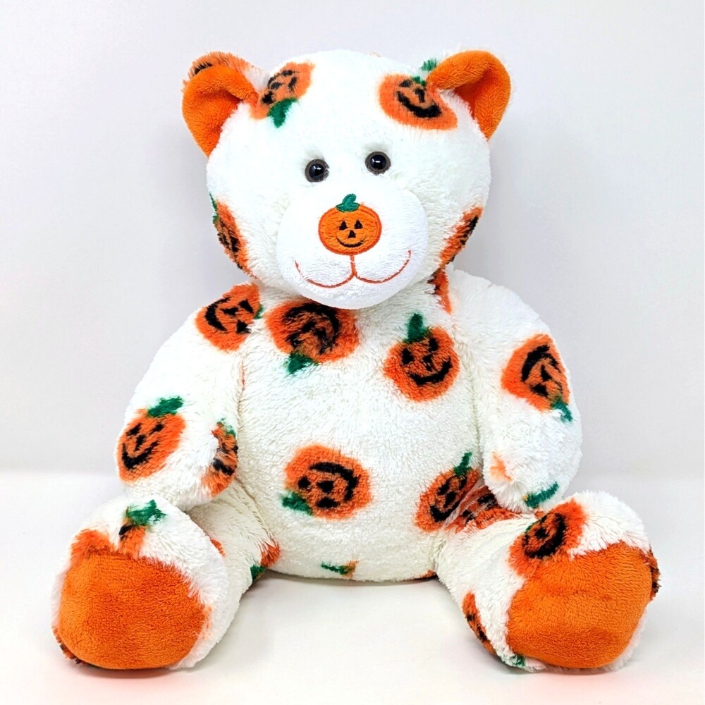 Vtg 2006 BAB PAWSOME PUMPKIN TEDDY Bear Plush 14" w/ I Love U Sound Box | CLEAN!